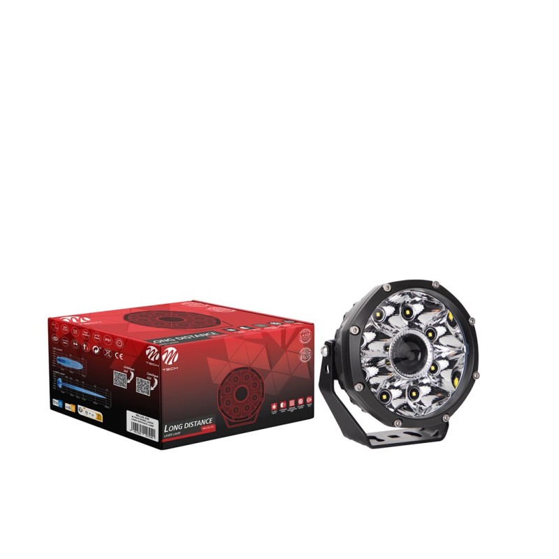 ΠΡΟΒΟΛΕΑΣ ΕΡΓΑΣΙΑΣ WORK LIGHTS LASER 12/24V 45W 6.400lm 8xHP+1xLASER LED 133x123x74mm M-TECH - 1 ΤΕΜ.