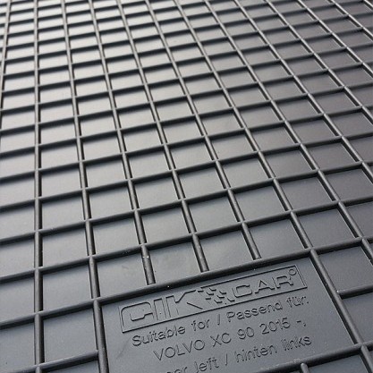 ΜΑΡΚΕ ΠΑΤΑΚΙΑ ΣΕ ΣΚΑΦΗ ΛΑΣΤΙΧΟ ΓΙΑ VOLVO XC90 2015+ ΣΕ ΜΑΥΡΟ ΧΡΩΜΑ ΜΕ ΚΟΥΜΠΩΜΑΤΑ CIK - 4 ΤΕΜ.