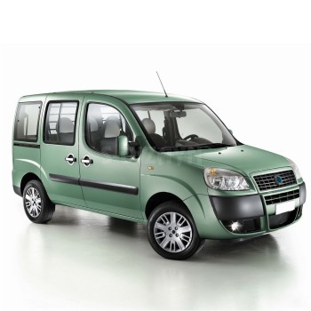 ΧΕΡΟΥΛΙΑ ΠΟΡΤΑΣ ΓΙΑ FIAT DOBLO I 2000-2010  ΧΡΩΜΙΟ ΜΕΤΑΛΛΙΚΑ S-Dizayn - 4 Τεμ.