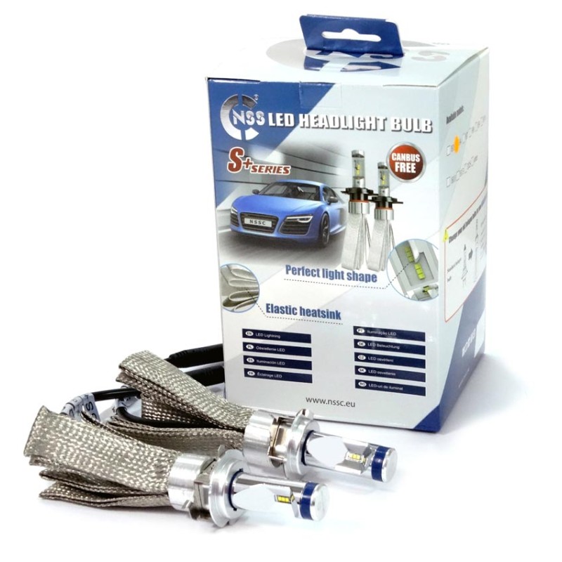 H7-1 RS+ SLIM SERIES 12-36V 50W 6000K 3500lm +200% LUXEON ZES LED CAN-BUS (ΨΥΚΤΡΑ ΛΕΠΙΔΕΣ ΦΤΕΡΟΥ) AMiO - 2 ΤΕΜ.