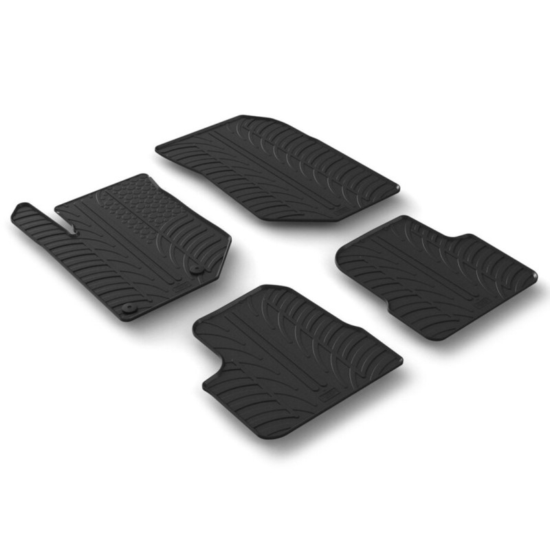 ΜΑΡΚΕ ΠΑΤΑΚΙΑ ΣΕ ΣΚΑΦΗ ΛΑΣΤΙΧΟ ΓΙΑ OPEL CORSA F 5D 2019+ / PEUGEOT 208 5D 2019+ / PEUGΕΟΤ 2008 09/2019+ / OPEL MOKKA ΧΕΙΡΟΚΙΝΗΤΟ 11/2020+ SUMISURA ΣΕ ΜΑΥΡΟ ΧΡΩΜΑ ME ΚΟΥΜΠΩΜΑΤΑ LAMPA - 4 ΤΕΜ.