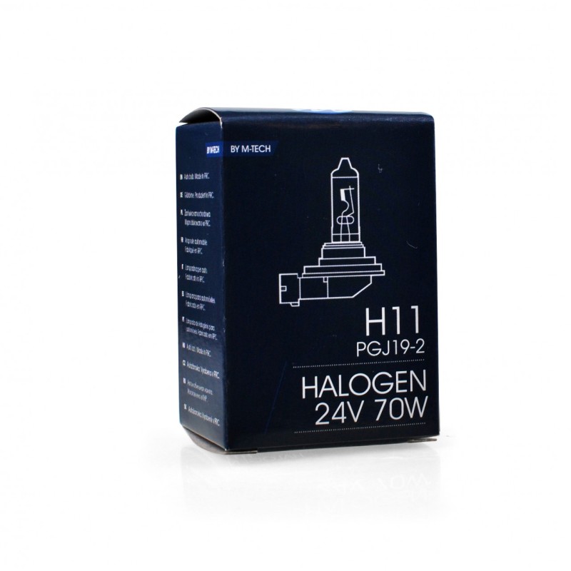 H11 24V 70W PGJ19-2 STANDARD ΑΛΟΓΟΝΟΥ ΚΟΥΤΙ 1ΤΕΜ. M-TECH
