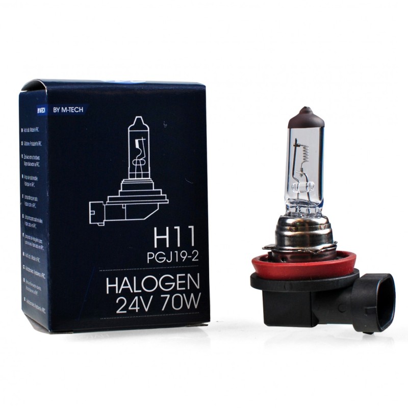 H11 24V 70W PGJ19-2 STANDARD ΑΛΟΓΟΝΟΥ ΚΟΥΤΙ 1ΤΕΜ. M-TECH