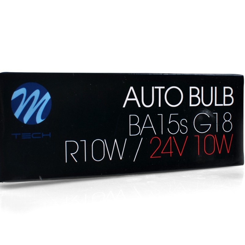 R5W 24V BA15d G18 ΔΙΠΟΛΙΚΟ STANDARD ΑΛΟΓΟΝΟΥ  M-TECH - 10ΤΕΜ.
