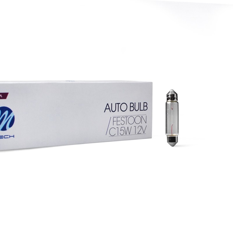 ΛΑΜΠΑΚΙΑ ΠΛΑΦΟΝΙΕΡΑΣ 15W C15W 12V SV8,5 43mm STANDARD ΑΛΟΓΟΝΟΥ 10ΤΕΜ. M-TECH