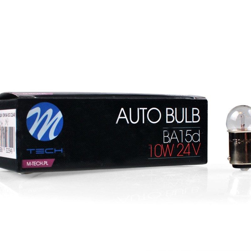 ΛΑΜΠΑΚΙΑ R10W Ba15d 24V 10W (ΦΟΥΝΤΟΥΚΙ) STANDARD ΑΛΟΓΟΝΟΥ M-TECH - 10 τεμ.