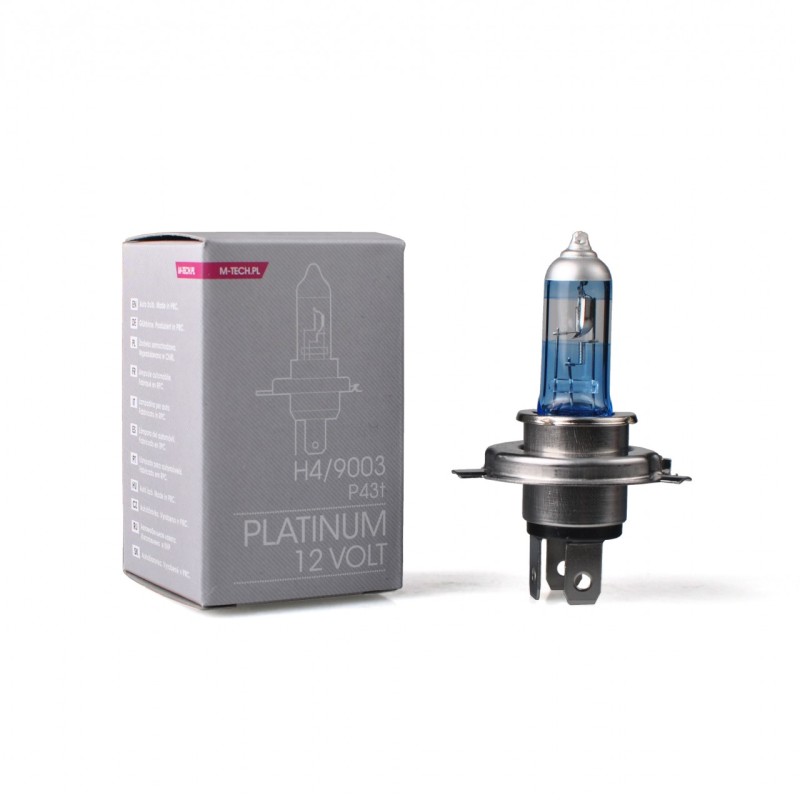 H4 12V 60/55W P43t-38 COLOR PLATINUM 1ΤΕΜ. M-TECH