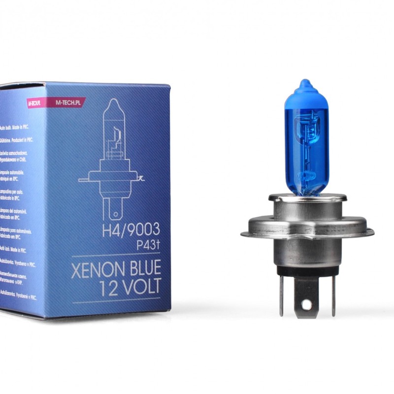 H4 12V 60/55W P43t 5.000K XENON BLUE 1ΤΕΜ. M-TECH