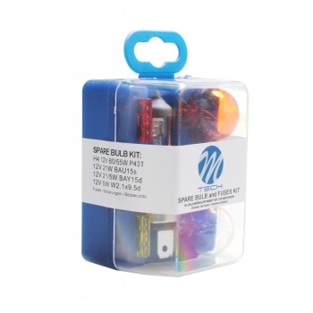 H4 12V ΑΝΤΑΛΛΑΚΤΙΚΟ ΚΙΤ 4 ΤΕΜΑΧΙΩΝ STANDARD ΑΛΟΓΟΝΟΥ M-TECH