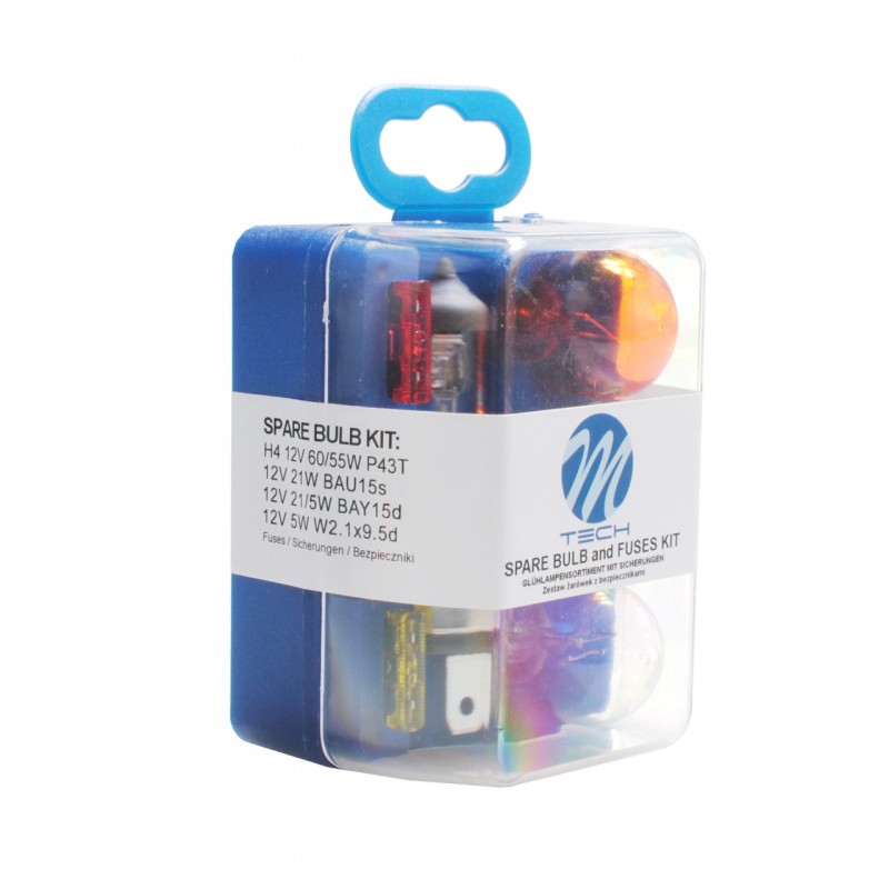 H4 12V ΑΝΤΑΛΛΑΚΤΙΚΟ ΚΙΤ 4 ΤΕΜΑΧΙΩΝ STANDARD ΑΛΟΓΟΝΟΥ M-TECH