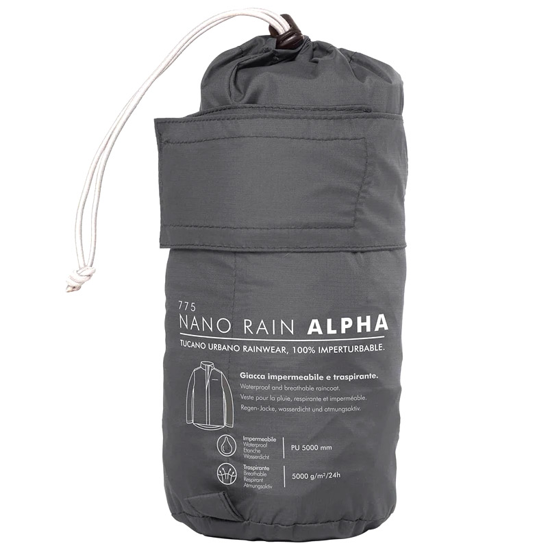 Αδιάβροχο μπουφάν Tucano Urbano Nano rain Alpha ανθρακί