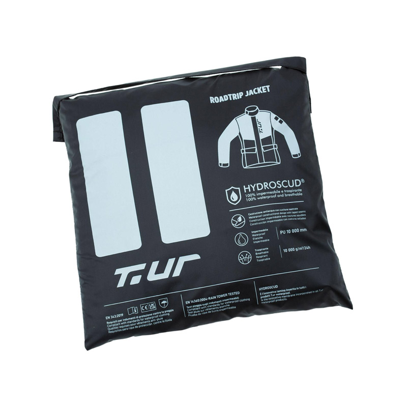 Αδιάβροχο μπουφάν Tur Roadtrip Hydroscud® μαύρο/fluo