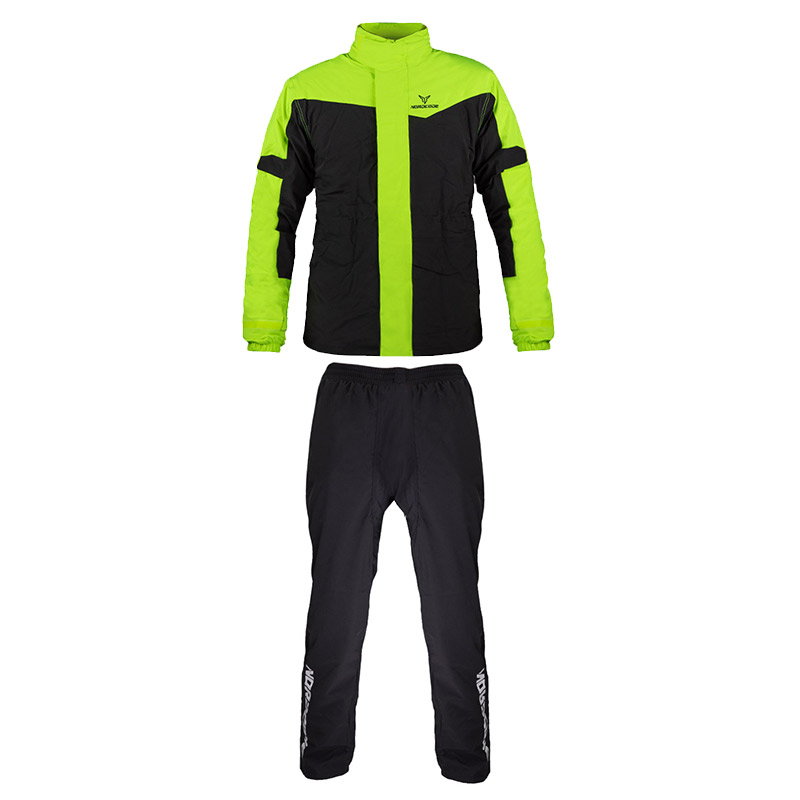 Αδιάβροχο & διαπνέον σετ10K Nordcode Rainsuit Wave Evo μαύρο/fluo