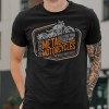 T-shirt Two Wheels Only God Created μαύρο