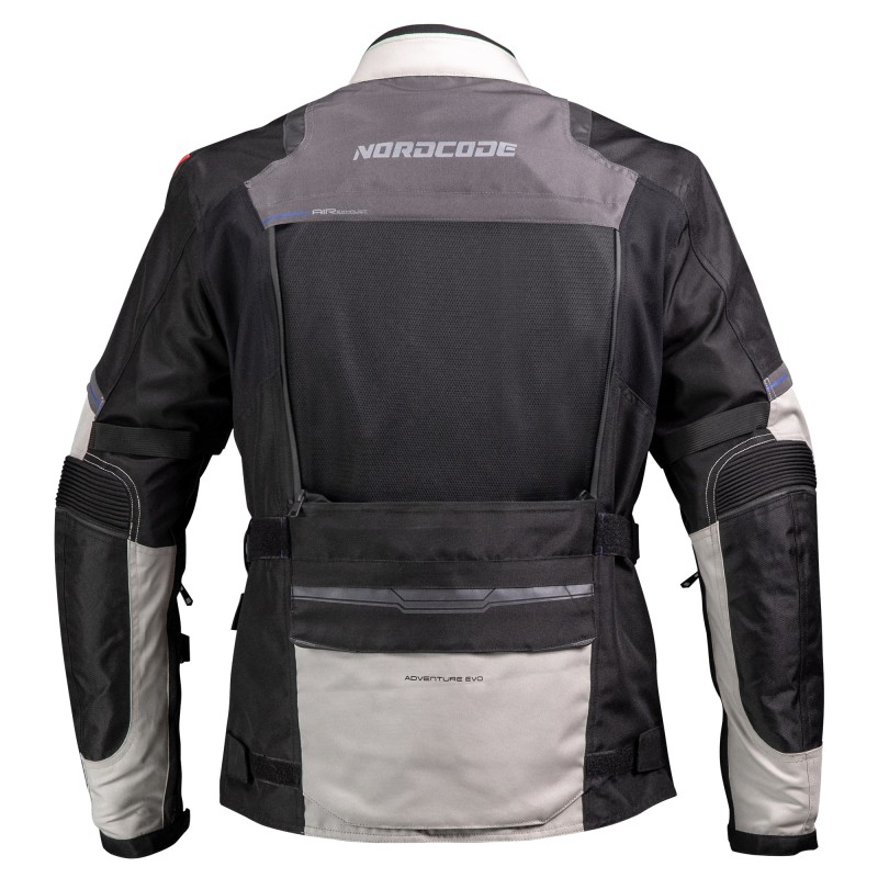 Nordcode Μπουφάν Μηχανής Adventure Evo 24 EN 17092 Ανδρικό 4 εποχών Light Γκρι-Μαύρο