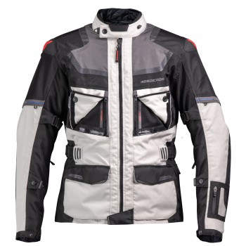 Nordcode Μπουφάν Μηχανής Adventure Evo 24 EN 17092 Ανδρικό 4 εποχών Light Γκρι-Μαύρο Oversize