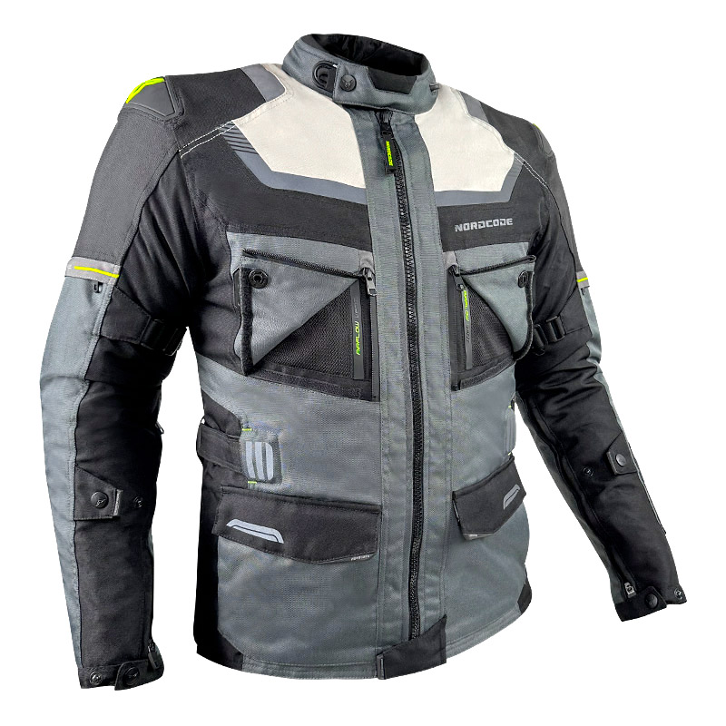 Nordcode Μπουφάν Μηχανής Adventure Evo 24 EN 17092 Ανδρικό 4 εποχών Σκουρο Γκρι-Μαύρο