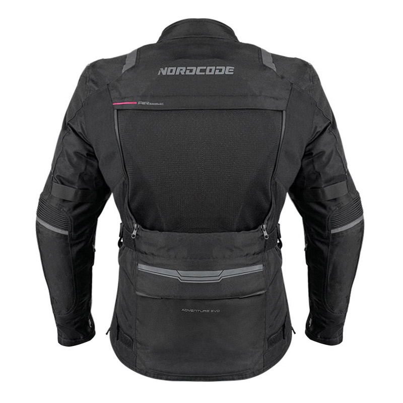 Nordcode Μπουφάν Μηχανής Adventure Evo 24 Γυναικείο 4 εποχών Μαύρο