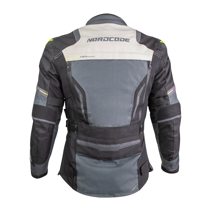 Nordcode Μπουφάν Μηχανής Adventure Evo 24 Γυναικείο 4 εποχών Μαύρο/Γκρι