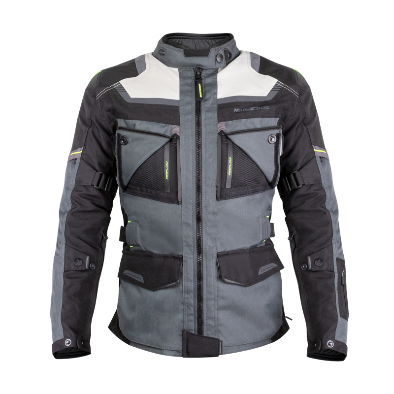 Nordcode Μπουφάν Μηχανής Adventure Evo 24 Γυναικείο 4 εποχών Μαύρο/Γκρι