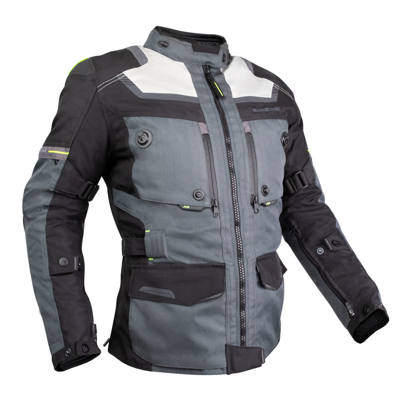 Nordcode Μπουφάν Μηχανής Adventure Evo 24 Γυναικείο 4 εποχών Μαύρο/Γκρι