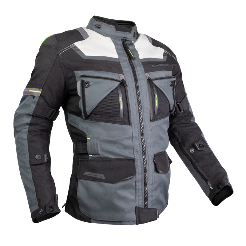 Nordcode Μπουφάν Μηχανής Adventure Evo 24 Γυναικείο 4 εποχών Μαύρο/Γκρι