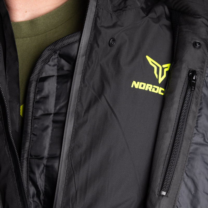 Nordcode Μπουφάν Μηχανής Odyssey CE EN1621-1, Level 2,Total Black Ανδρικό 4 εποχών Oversize