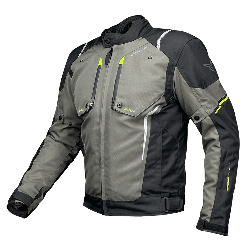 Nordcode Μπουφάν Μηχανής Pantera EN 17092, 4 εποχών λαδί/μαύρο