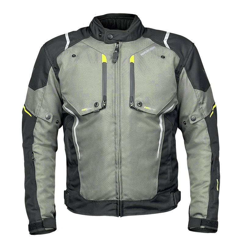 Nordcode Μπουφάν Μηχανής Pantera EN 17092, 4 εποχών λαδί/μαύρο