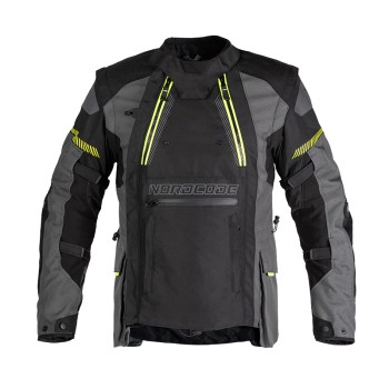 Nordcode Μπουφάν Μηχανής Safari CE EN1621-1, Level 2, Anthracite/Fluo Ανδρικό 4 εποχών