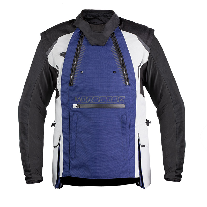 Nordcode Μπουφάν Μηχανής Safari CE EN1621-1, Level 2, Grey/Blue Ανδρικό 4 εποχών