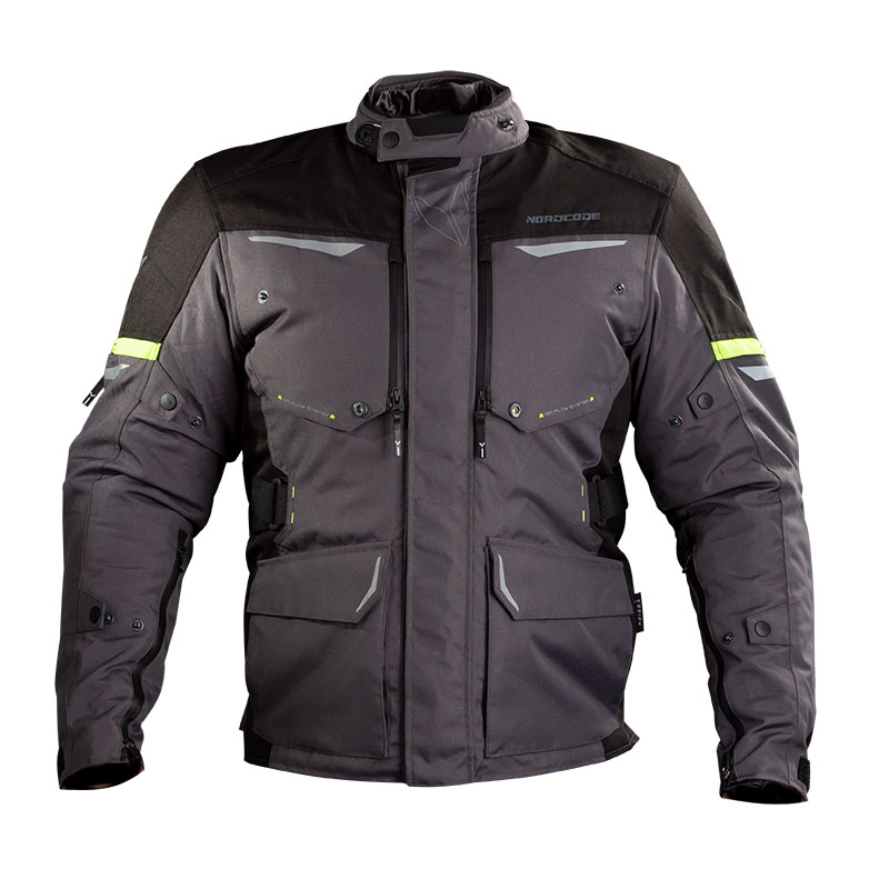 Nordcode Μπουφάν Μηχανής Senegal EN 17092 Ανδρικό 4 εποχών Dark γκρι/fluo