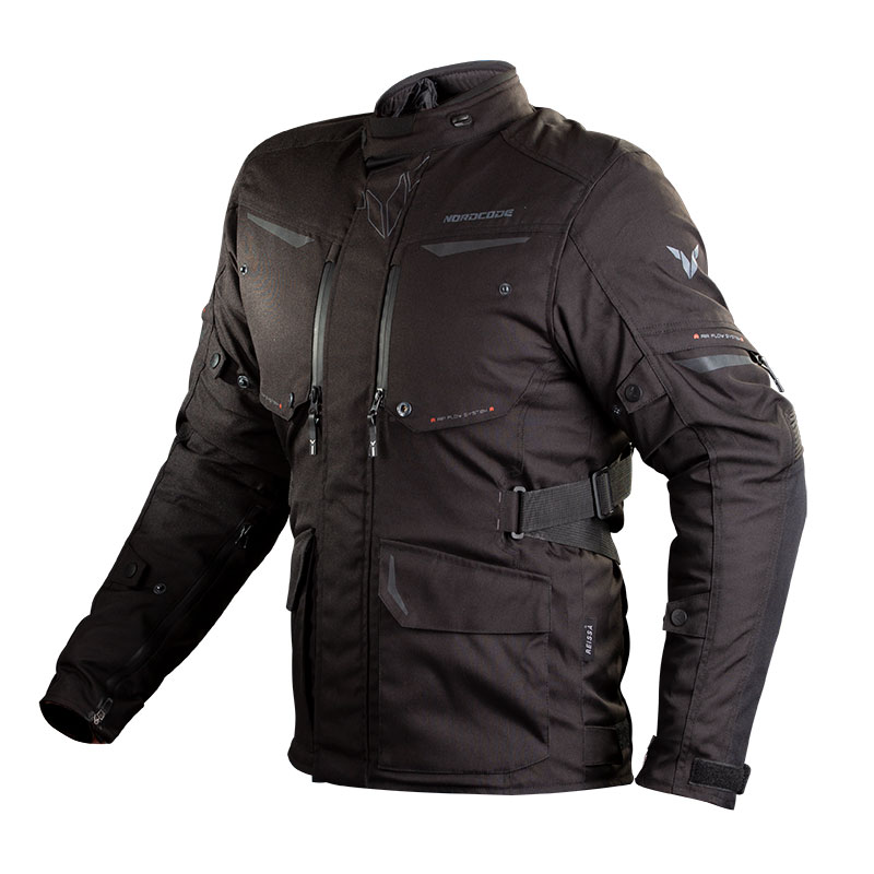 Nordcode Μπουφάν Μηχανής Senegal EN 17092 Ανδρικό 4 εποχών Μαύρο Oversize