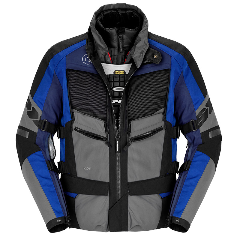 Spidi Μπουφάν Μηχανής 4 Season Evo 4 Eποχών Ανδρικό μπλέ 050+πλατη