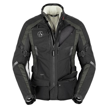 Spidi Μπουφάν Μηχανής 4 Season Evo 4 Eποχών Γυναικείο Σκούρο Πράσινο/Μαύρο 449+πλατη
