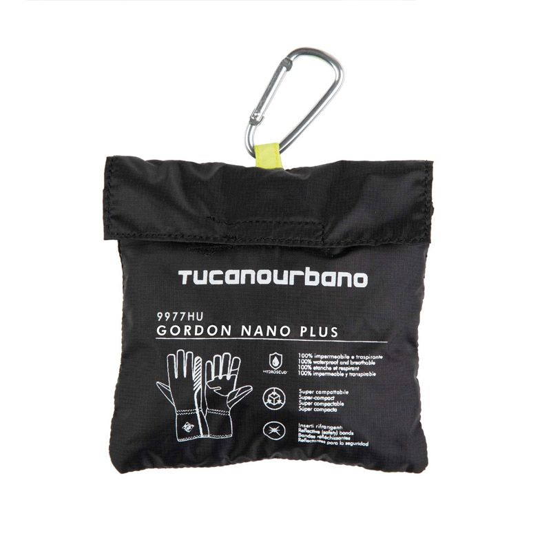 Γάντια overgloves Tucano Urbano Gordon Nano plus Hydroscud® μαύρα