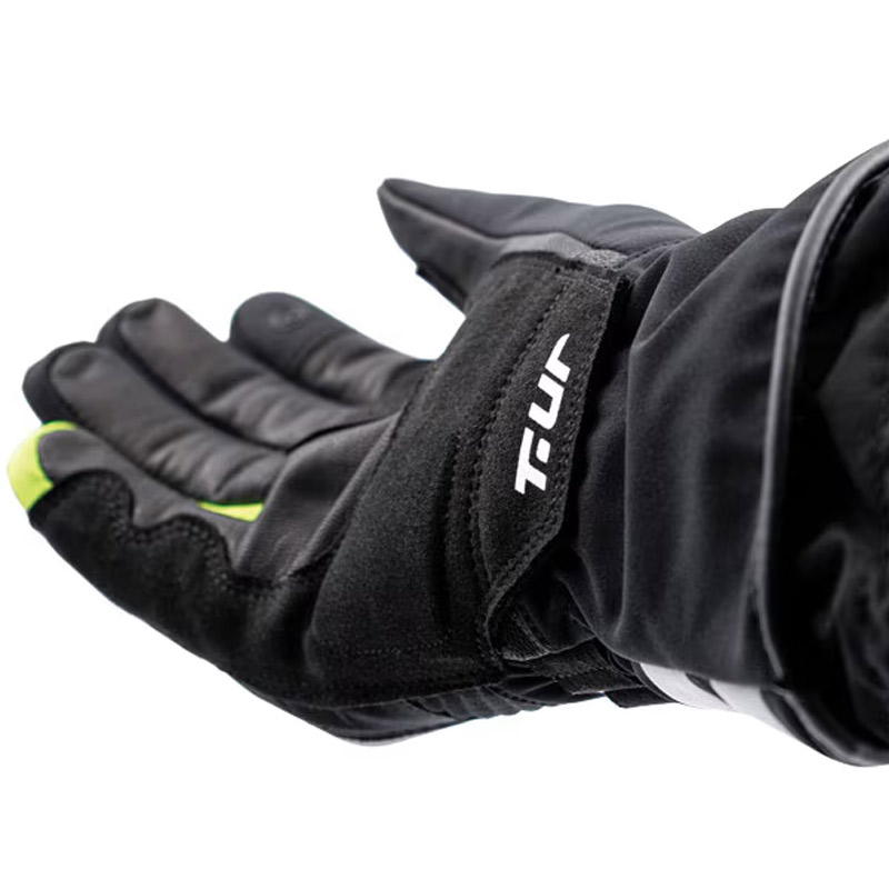 Γάντια Tur G-Two Pro EN 13594 μαύρο/fluo