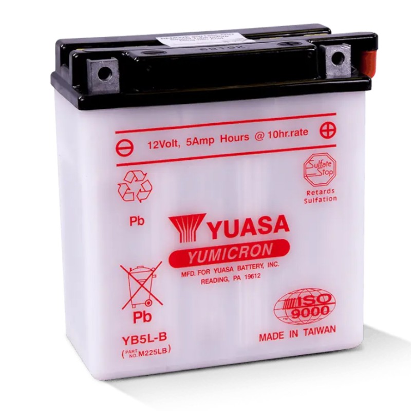 Μπαταρία YUASA YB5L-B -+. CP Ινδονησίας με Υγρά 120-60-130