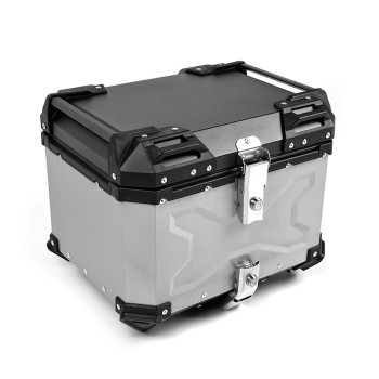 Βαλίτσα X-TYPE ALU BAGS 46 λίτρα ασημί με πιάστρα, εσωτερική επενδυση & μαλακή πλάτη