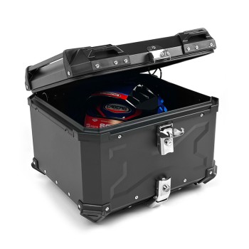 Βαλίτσα X-TYPE ALU BAGS 56 λίτρα μαύρη με πιάστρα, εσωτερική επενδυση & μαλακή πλάτη