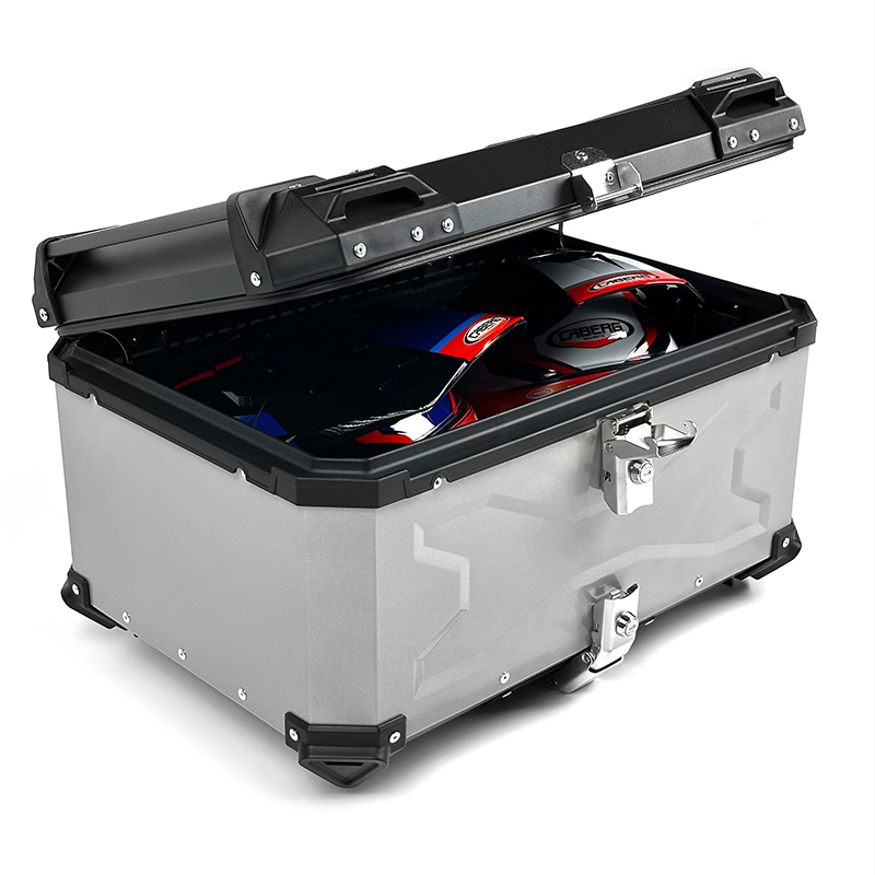 Βαλίτσα X-TYPE ALU BAGS 65 λίτρα ασημί με πιάστρα, εσωτερική επενδυση & μαλακή πλάτη