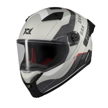 Κράνος AXXIS Fenix ECE22.06 Ork C2 άσπρο/γκρι gloss