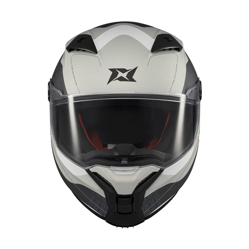 Κράνος AXXIS Fenix ECE22.06 Ork C2 άσπρο/γκρι gloss