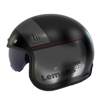 Κράνος MT Le Mans 2 SV S QUALITY B2 μαύρο/γκρι ματ + extra φυμέ ζελατίνα