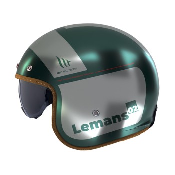 Κράνος MT Le Mans 2 SV S QUALITY C2 πράσινο ματ + extra φυμέ ζελατίνα