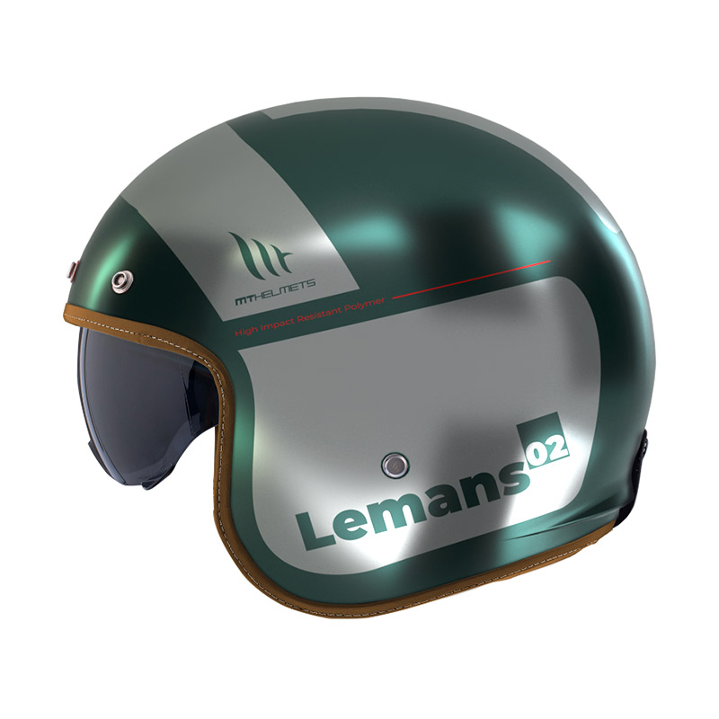 Κράνος MT Le Mans 2 SV S QUALITY C2 πράσινο ματ + extra φυμέ ζελατίνα