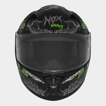 Κράνος Nox N731 Zumbi Junior ECE 22.06 mat μαύρο/fluo