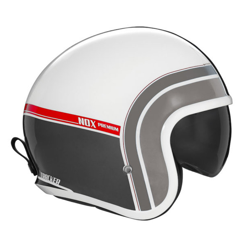 Kράνος Nox Next Tracker ECE 22.06 άσπρο/κόκκινο