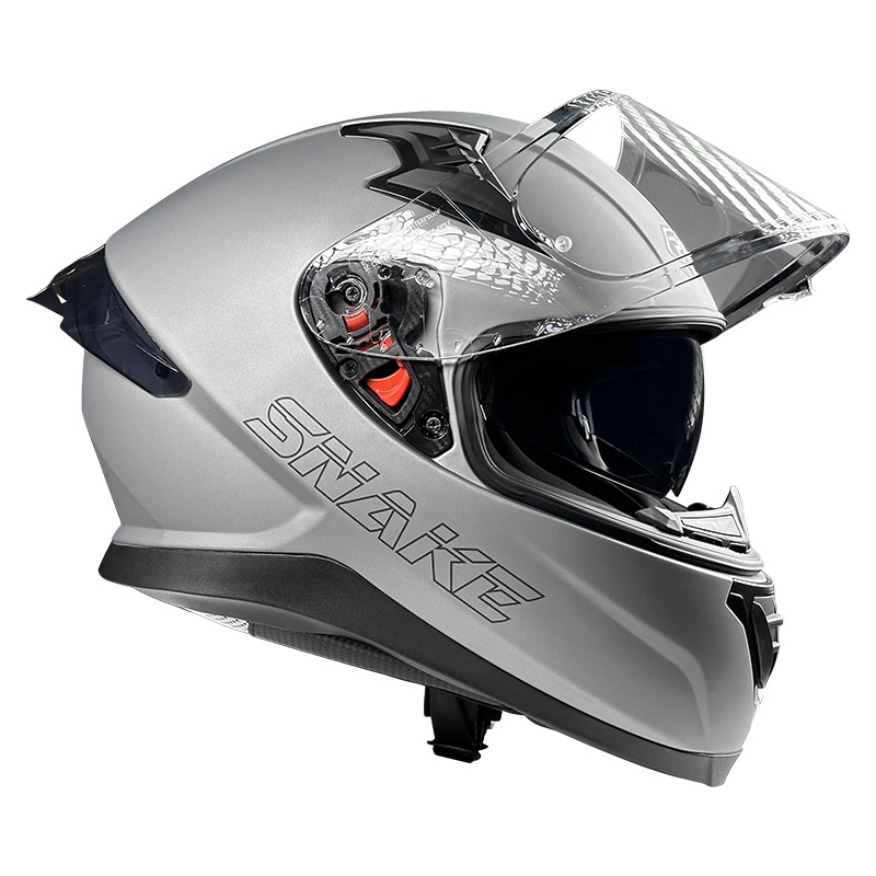 Κράνος Pilot Snake sv ECE 22.06 τιτάνιο ματ + extra φυμέ ζελατίνα