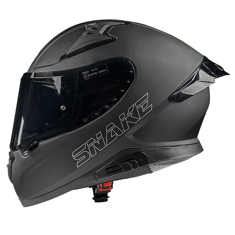 Κράνος Pilot Snake sv ECE 22.06 μαύρο ματ + extra φυμέ ζελατίνα